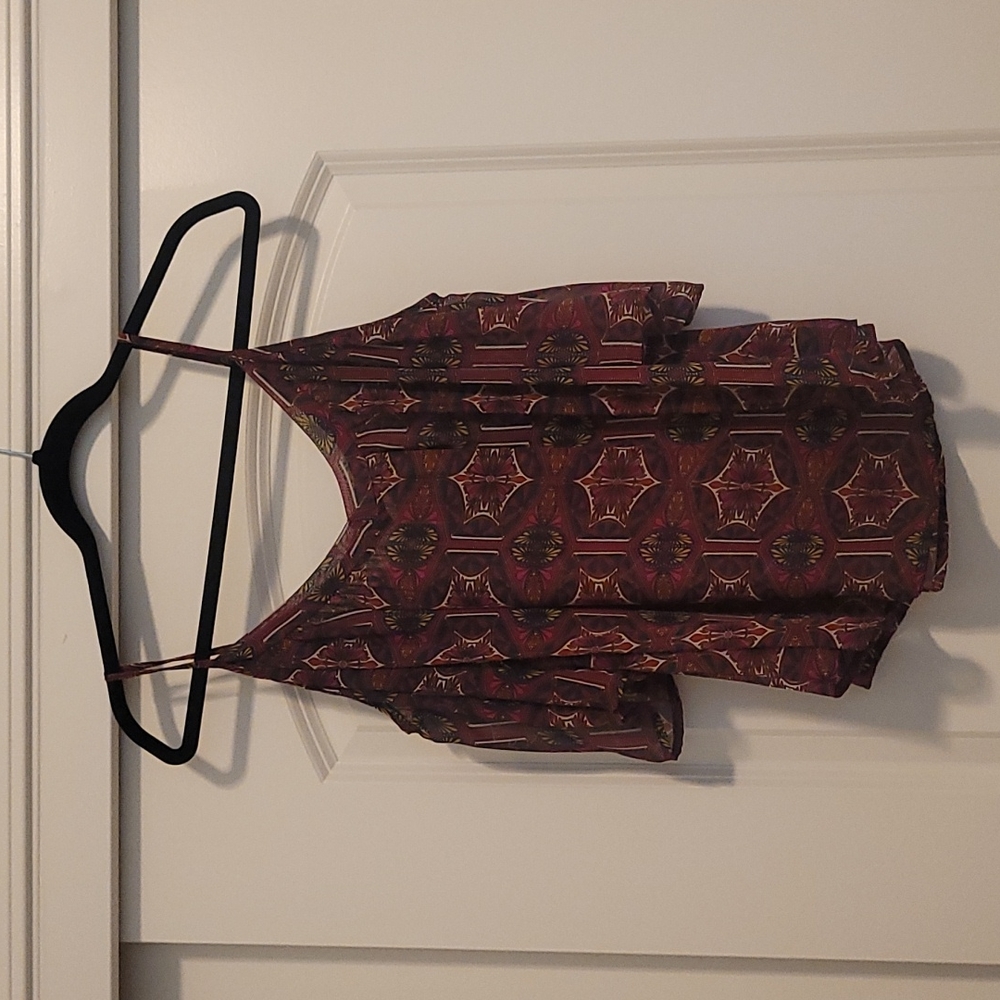 Sheer off the shoulder flowy blouse